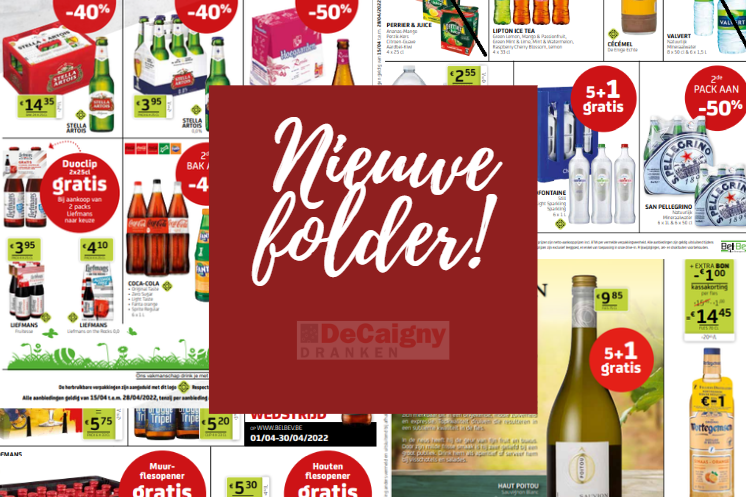 Nieuwe folder! - Decaigny Dranken